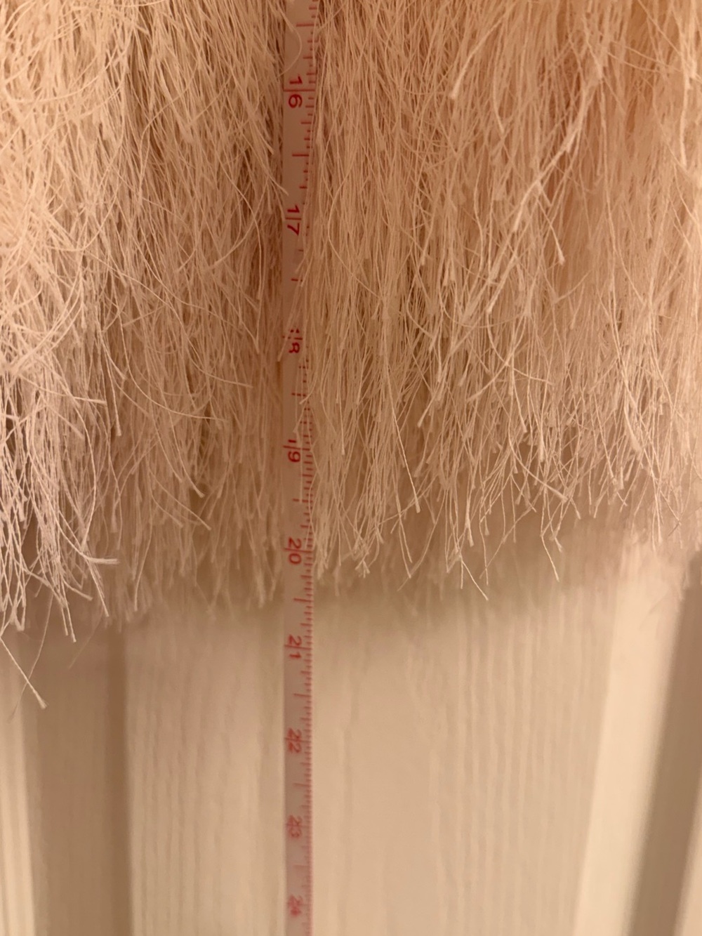 Zara Cream Feather-Texture Sleeveless Top - Picture 7 of 7